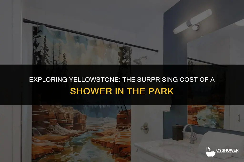 how much does it cost to shower in yellowstone