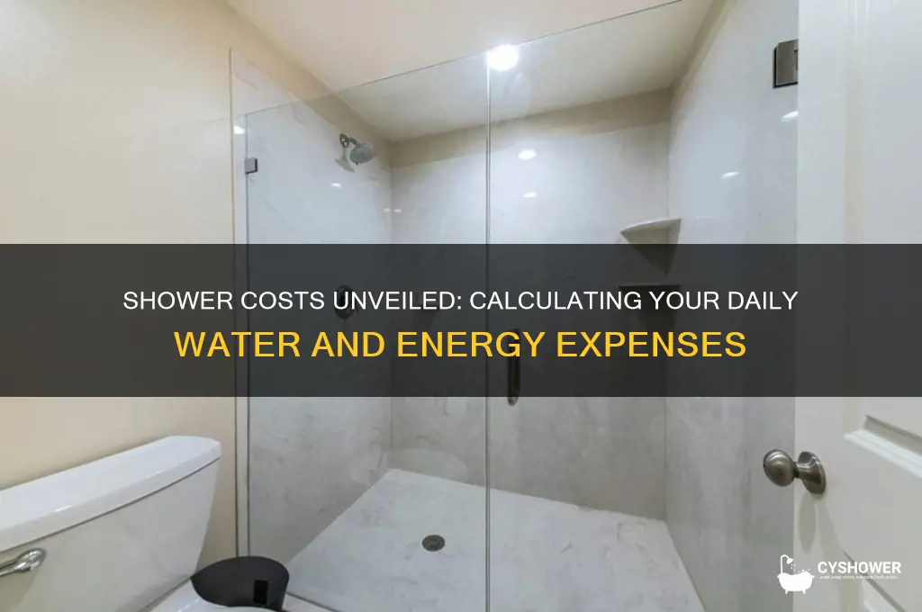 how much does it cost to take a shower