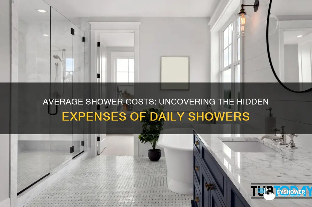 how much does it cost to take an average shower