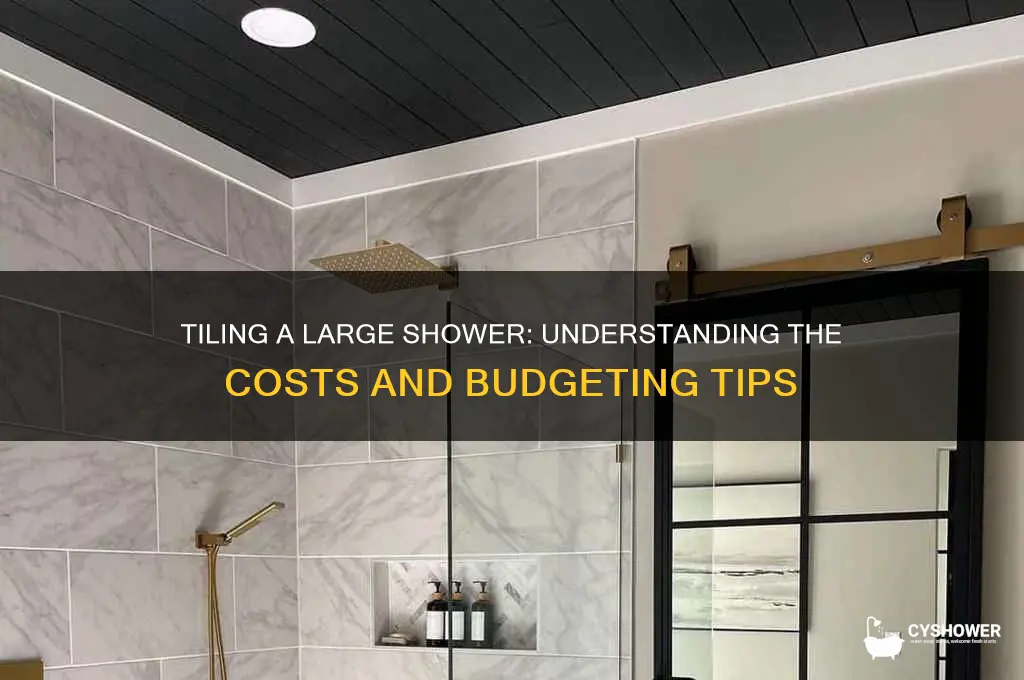 how much does it cost to tile a large shower