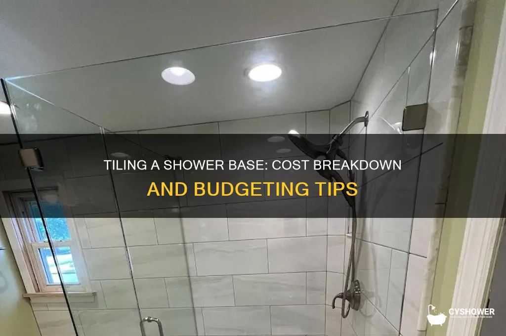 how much does it cost to tile a shower base