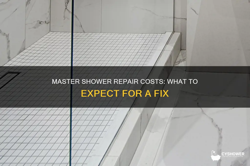 how much does it take to fix a master shower