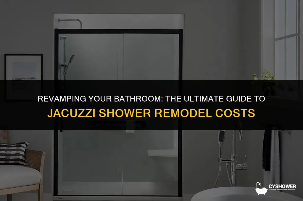 how much does jacuzzi shower remodel cost