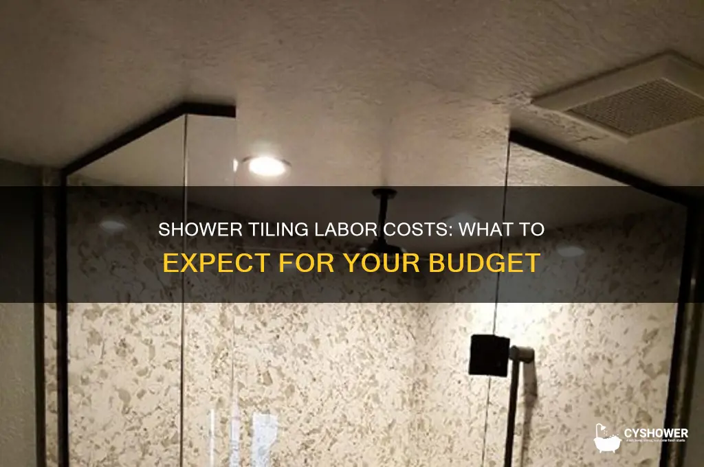 how much does labor cost to tile a shower