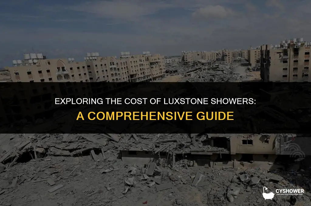 how much does luxstone shower cost