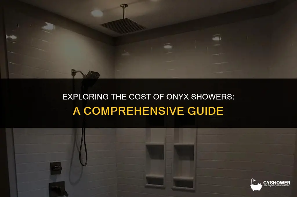 how much does onyx shower cost