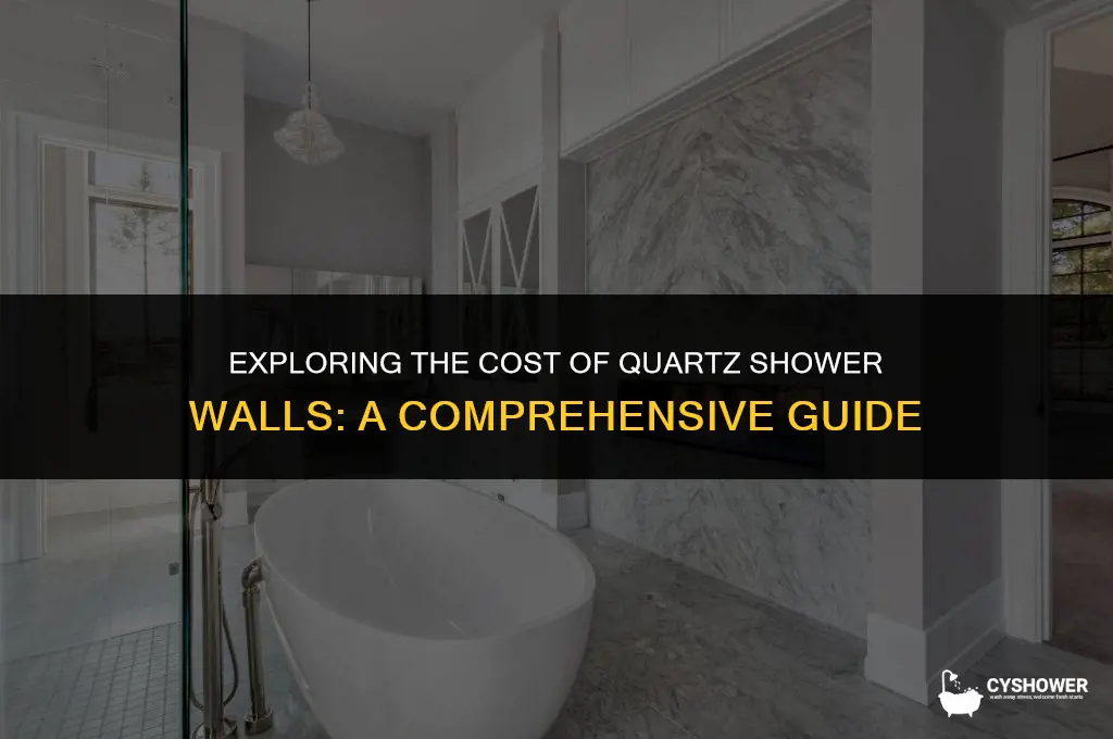 how much does quartz shower walls cost
