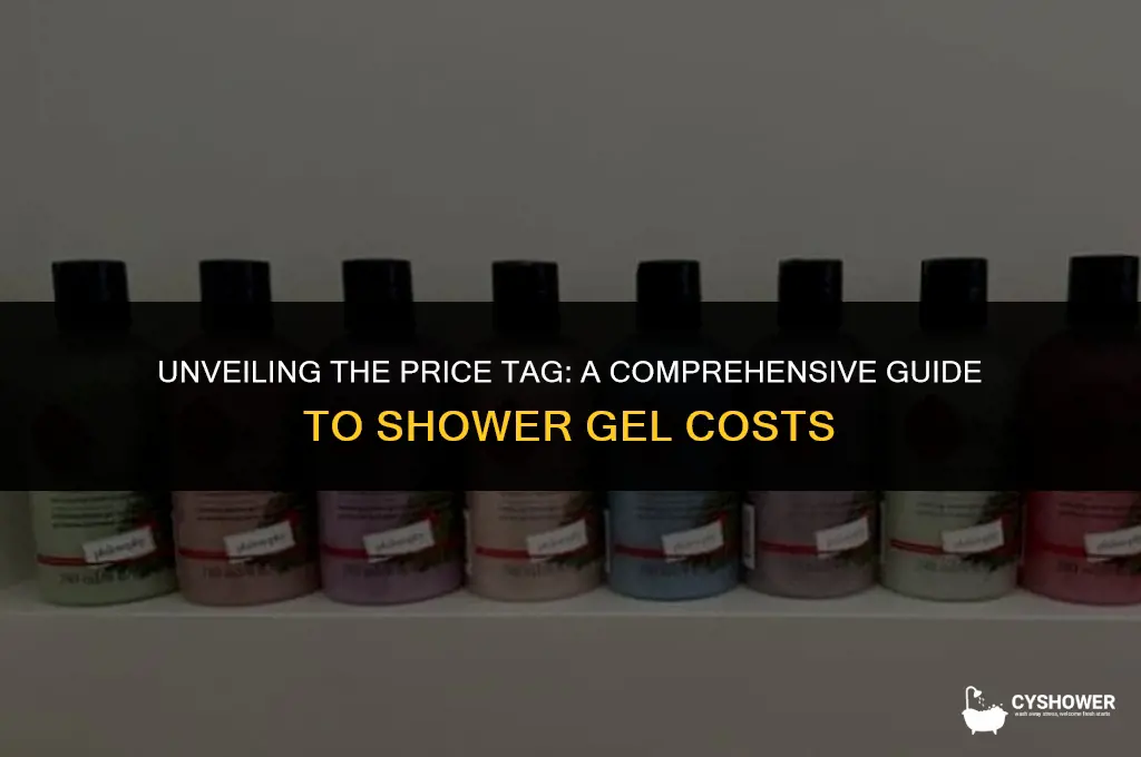 how much does shower gel cost
