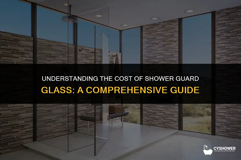 how much does shower guard glass cost