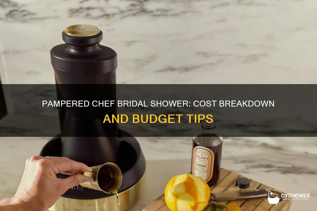 how much does that bridal shower pampered chef option cost