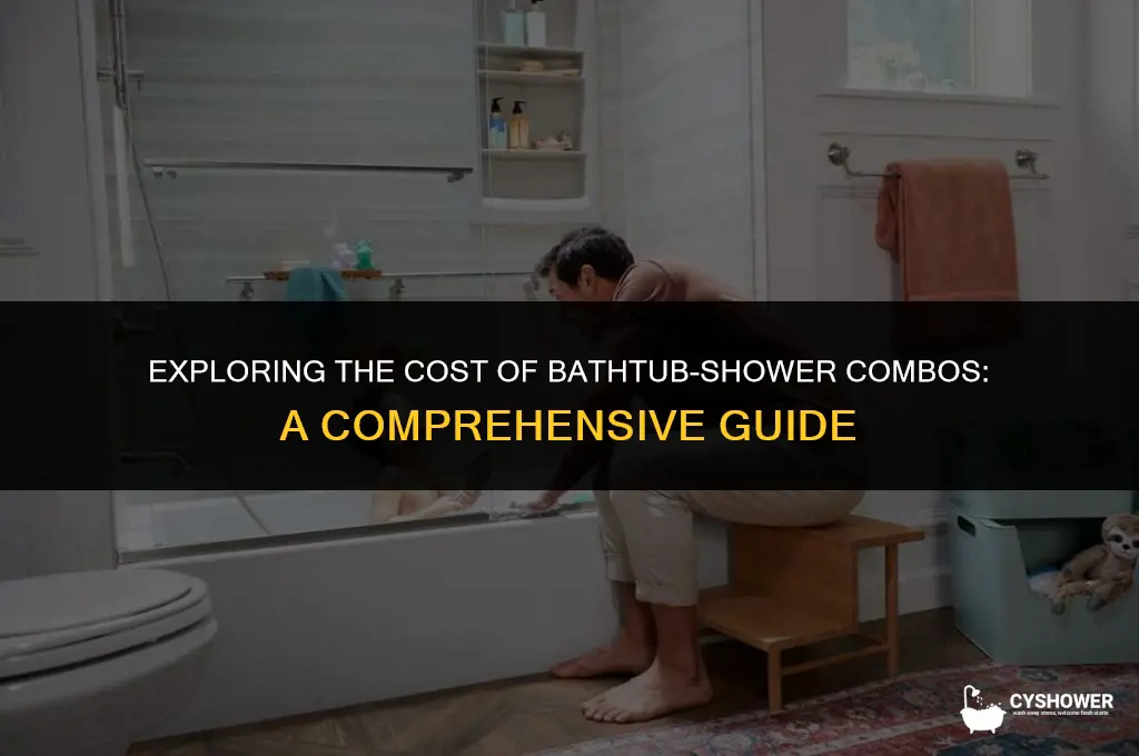how much does the average bathtub shower combo cost