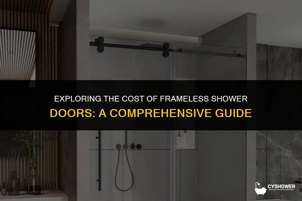 how much does the average frameless shower door cost