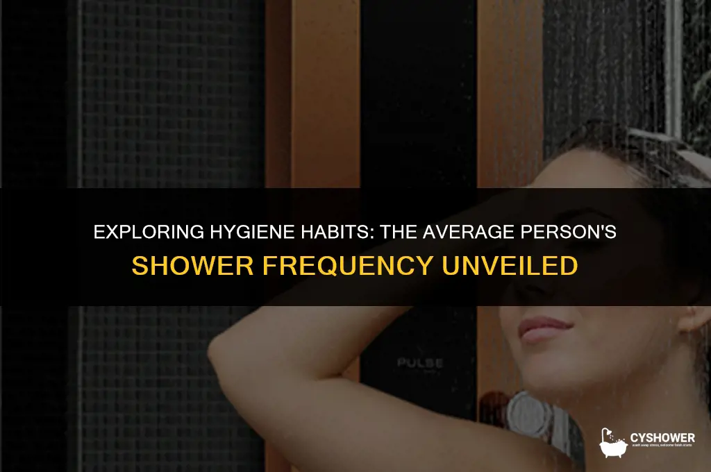 how much does the average person shower
