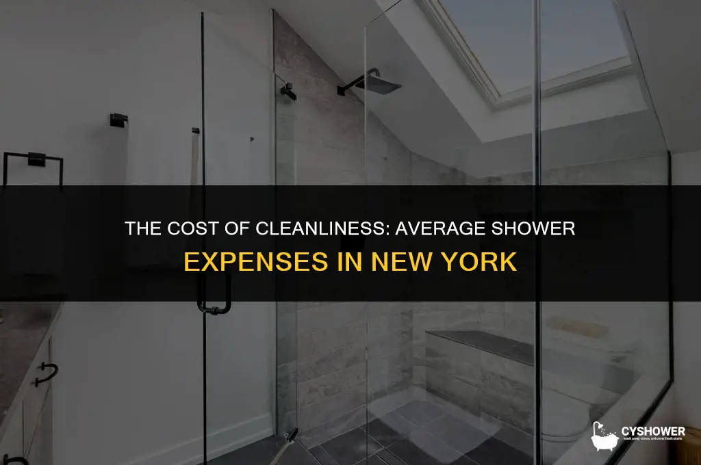 how much does the average shower cost in new york
