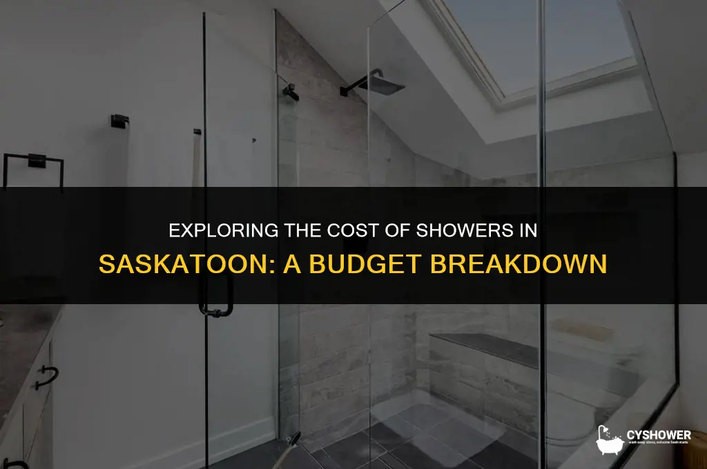 how much does the average shower cost in saskatoon