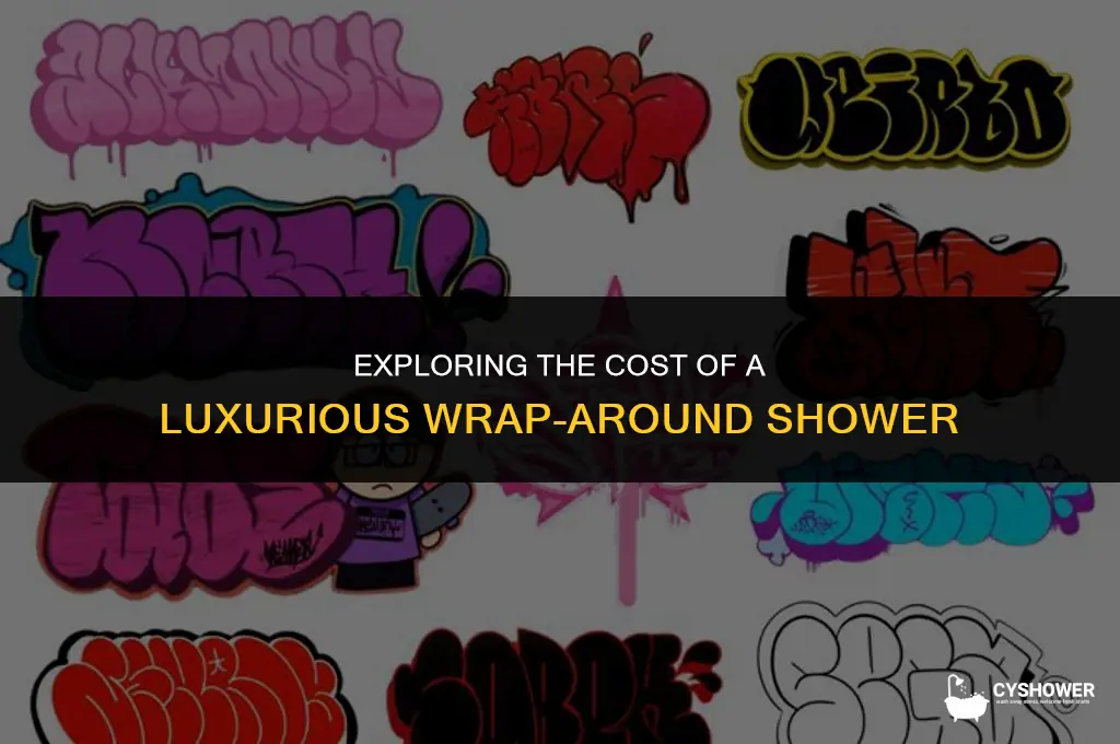 how much does the wrap around shower run
