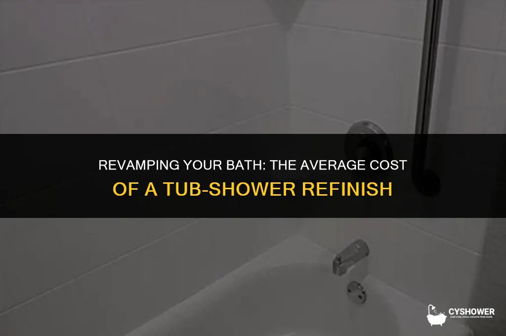 how much does tub shower re finish typically cost