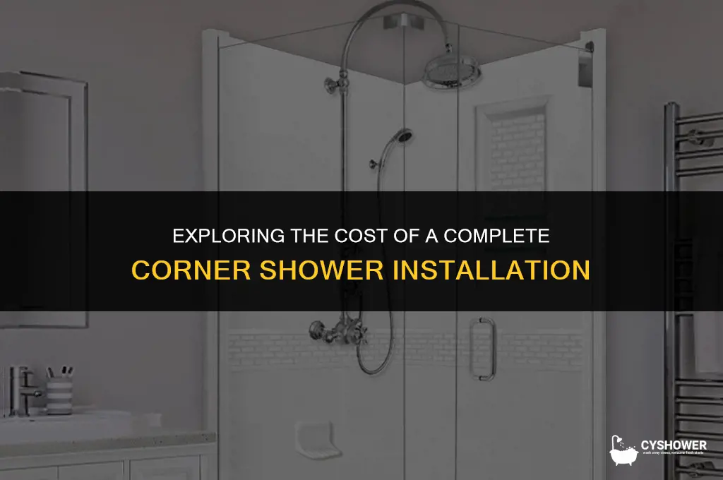 how much dose a complete corner shower cost