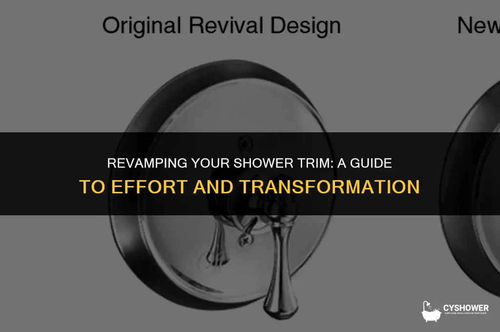 how much effort change shower trim