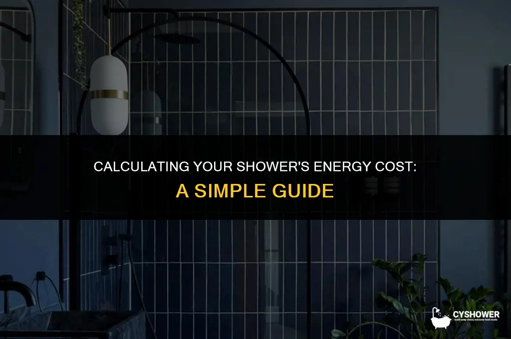 how much energy cost per shower