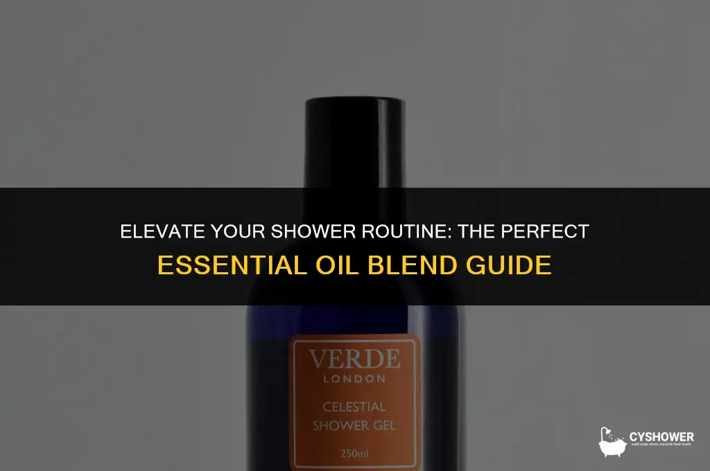 how much essential oil to add to shower gel