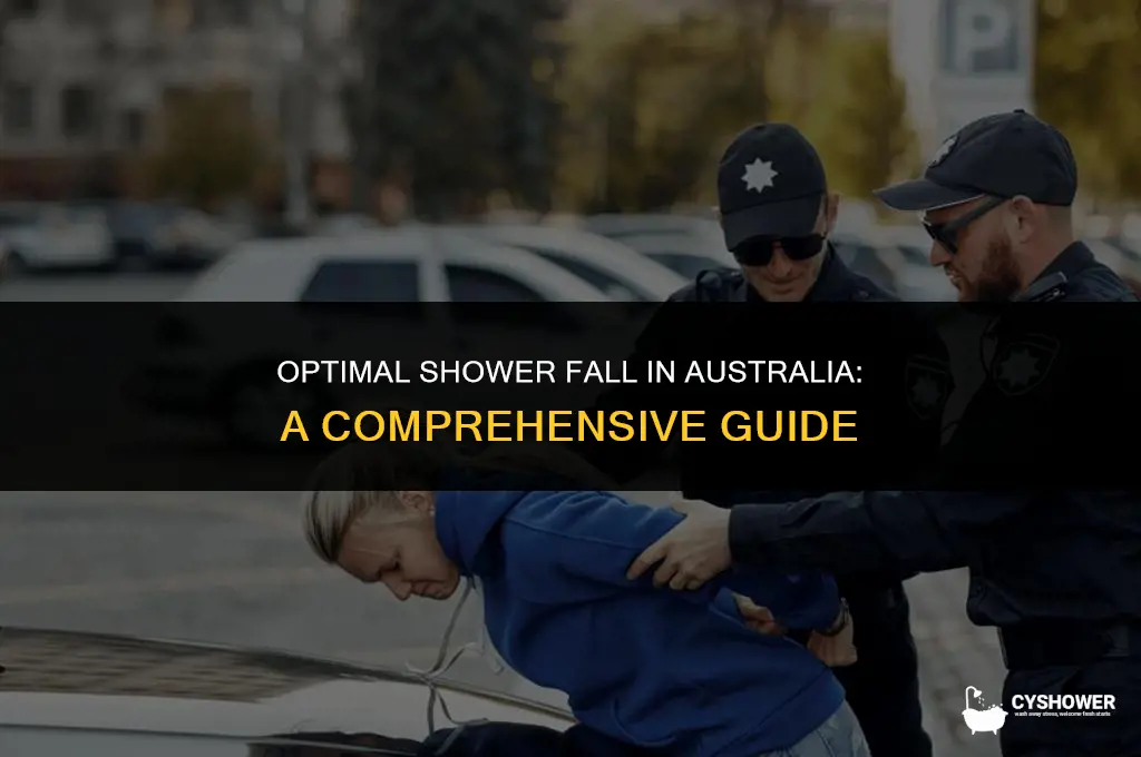how much fall should a shower have australia