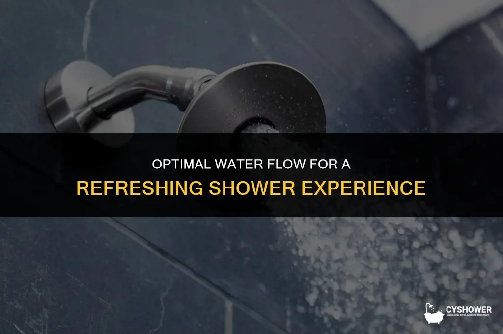 how much flow is needed for shower in gpm