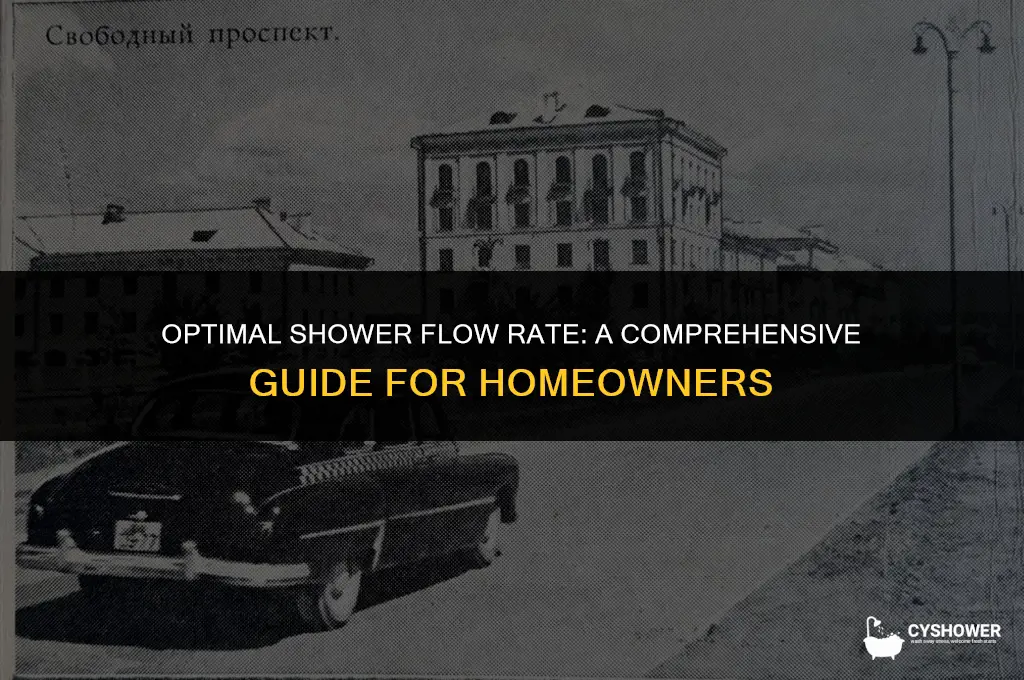 how much flow rate do i need for shower