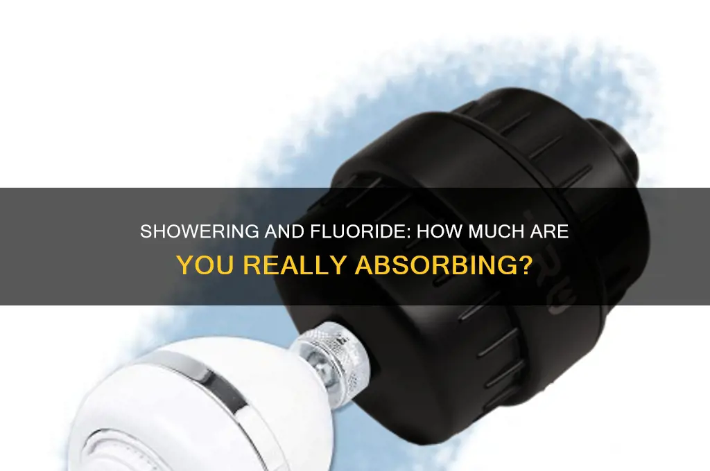 how much fluoride do you get from a shower