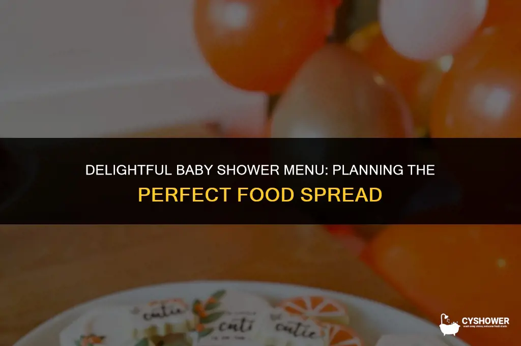 how much food do you need at a baby shower