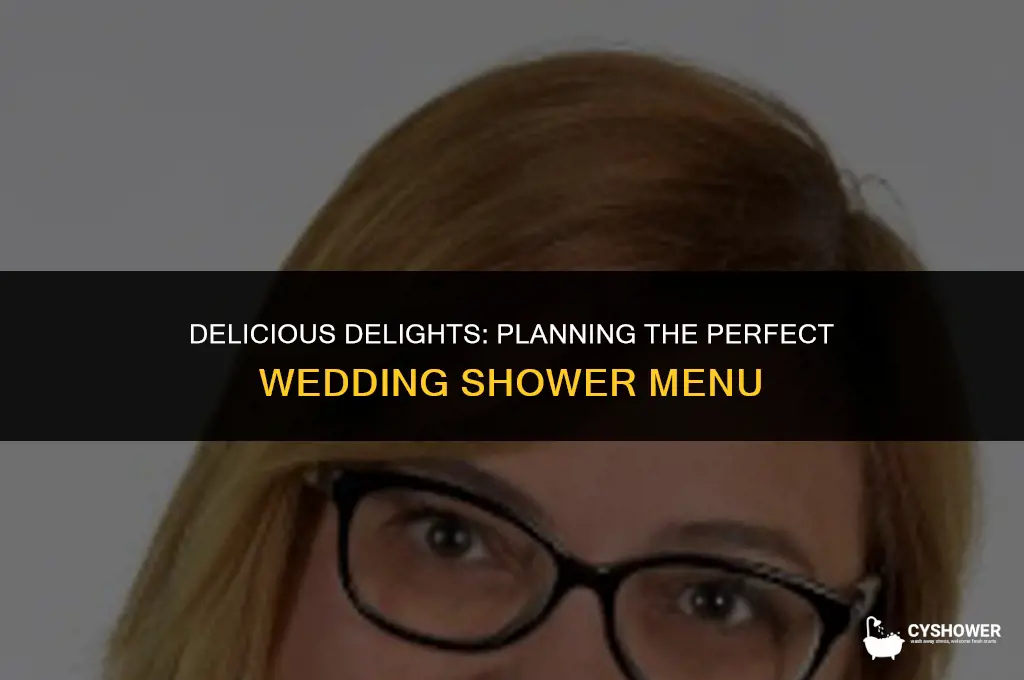 how much food for a wedding shower