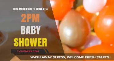 Afternoon Delights: Perfect Food Quantities for a 2 PM Baby Shower