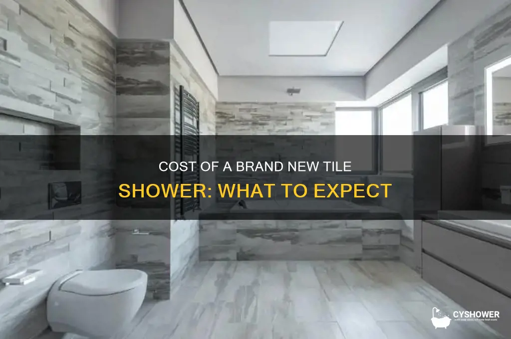 how much for a brand new tile shower