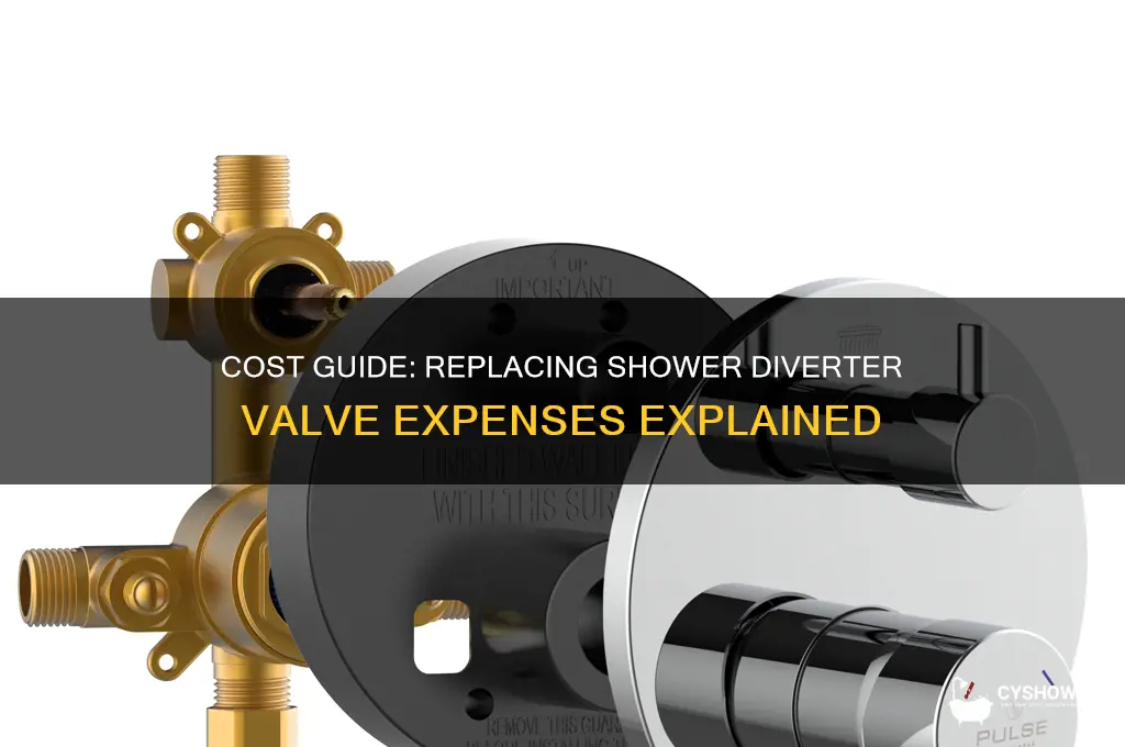 how much for replacing shower diverter valve