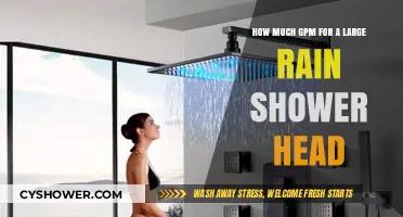 Optimal GPM for Luxurious Large Rain Shower Head Experience