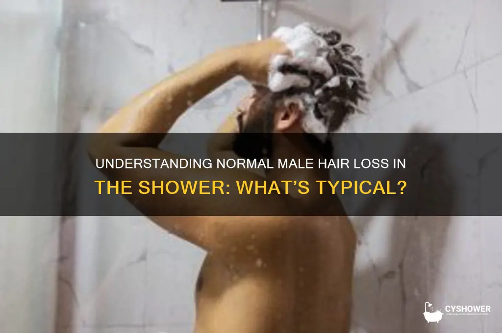 how much hair loss is normal in shower for men