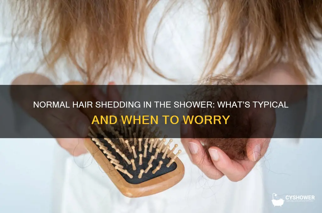 how much hair should come out in the shower