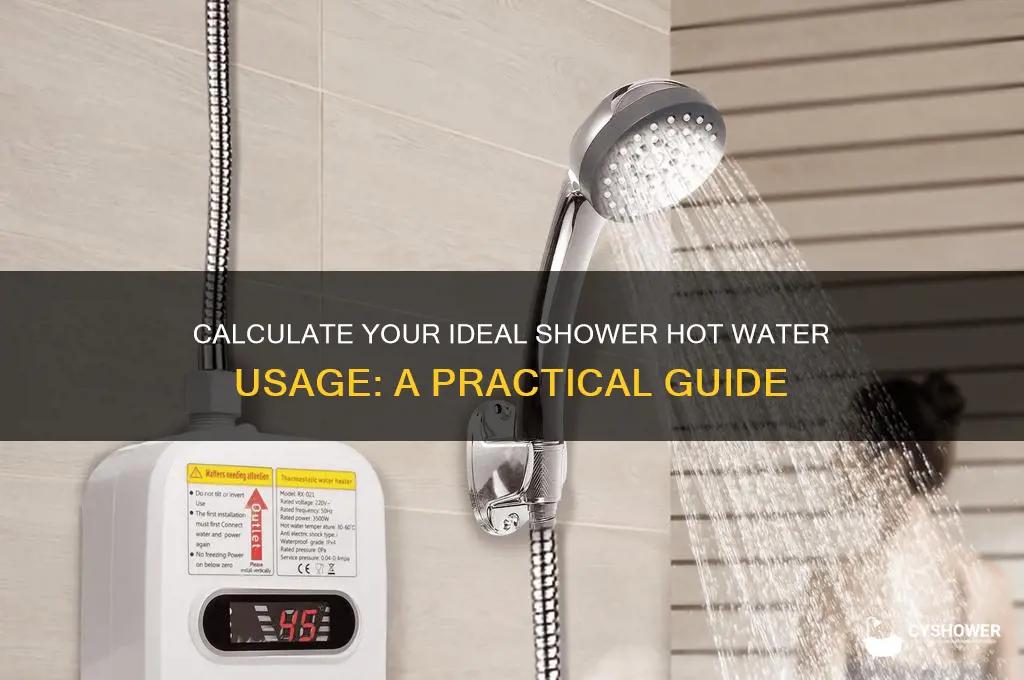 how much hot water do you need for a shower