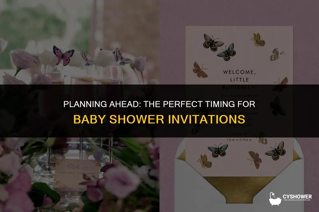 how much in advance to send baby shower invitations