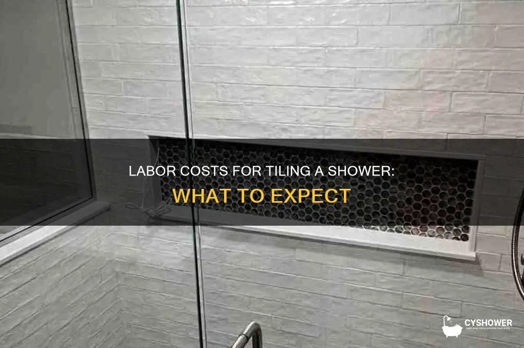 how much in labor to tile a shower