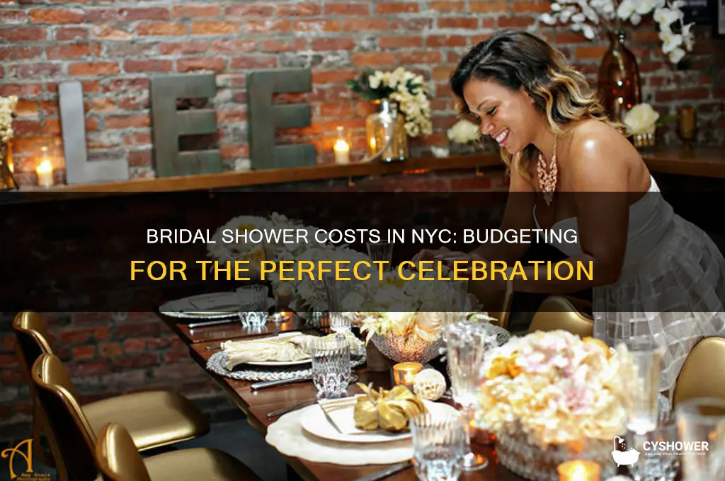 how much is a bridal shower in ny