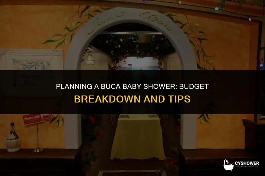 how much is a buca baby shower