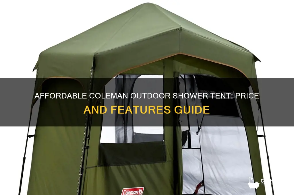 how much is a coleman out door shower tent