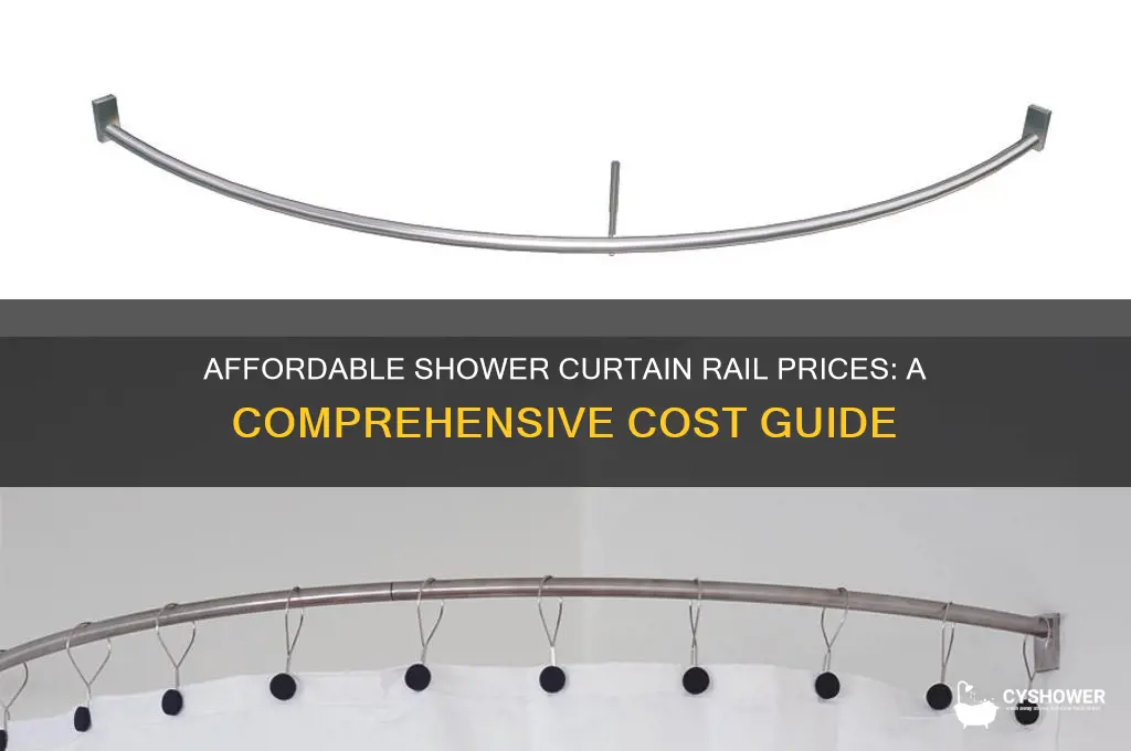 how much is a shower curtain rail