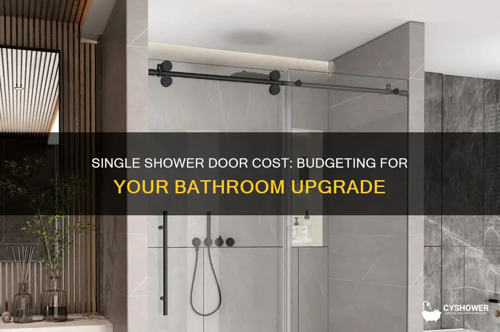 how much is a single shower door