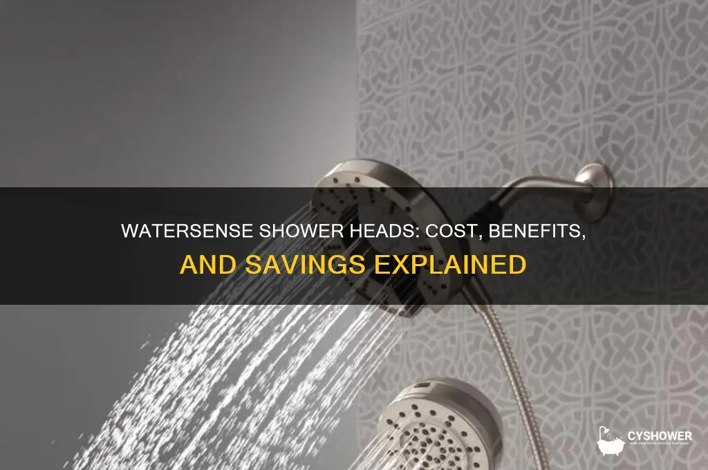 how much is a water sense shower head