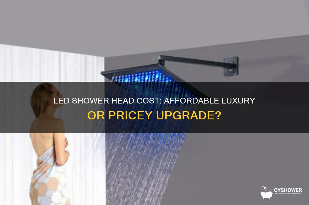 how much is an led shower head