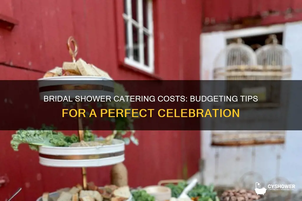 how much is catering for a bridal shower