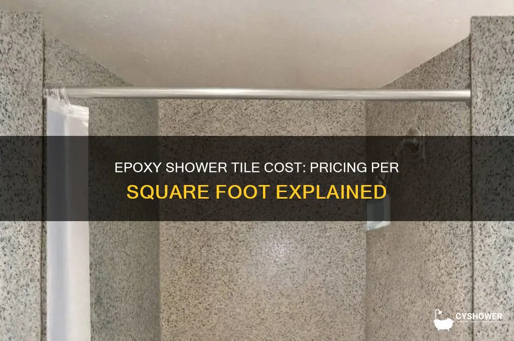 how much is epoxy shower tile per square
