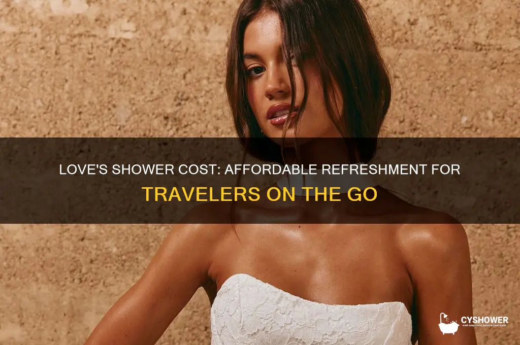 how much is it to take a shower at loves
